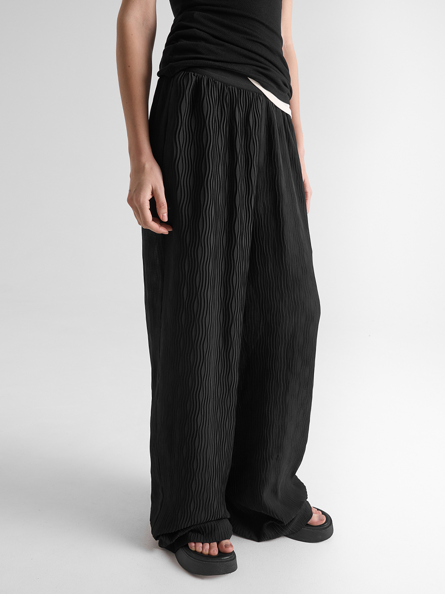 Брюки однотонные