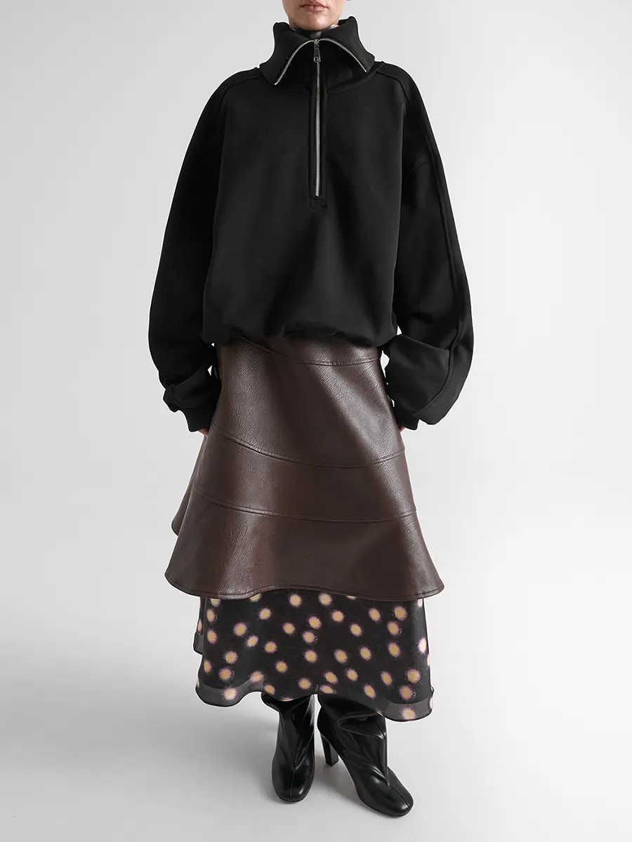 Юбка однотонная