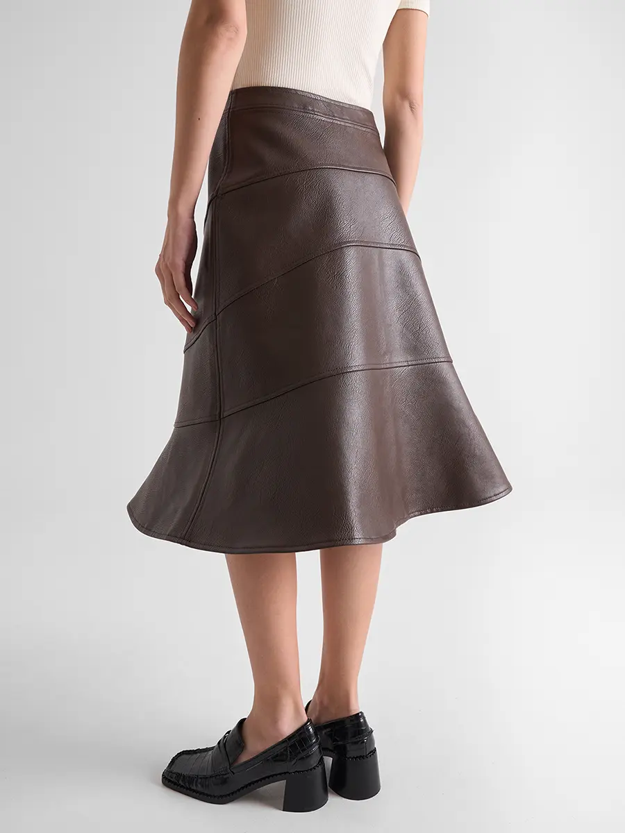 Юбка однотонная