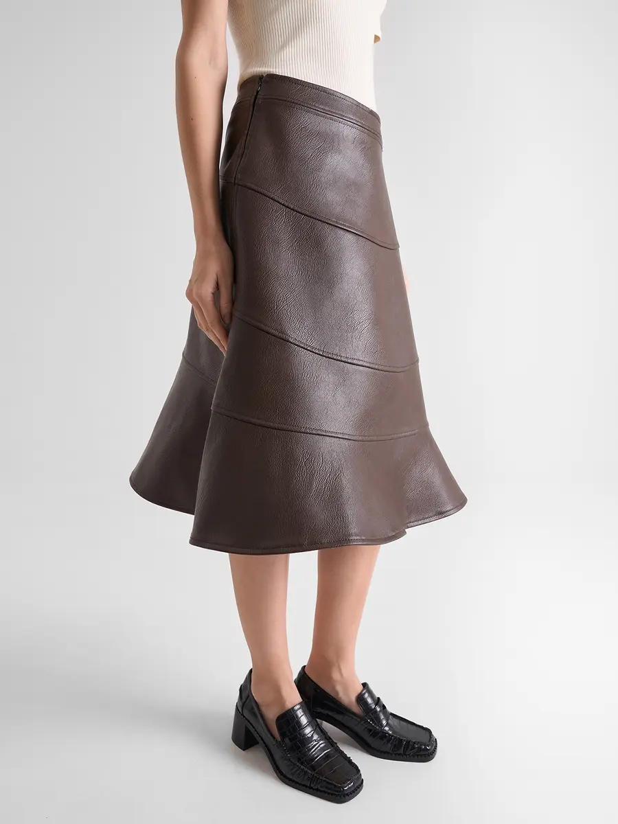 Юбка однотонная