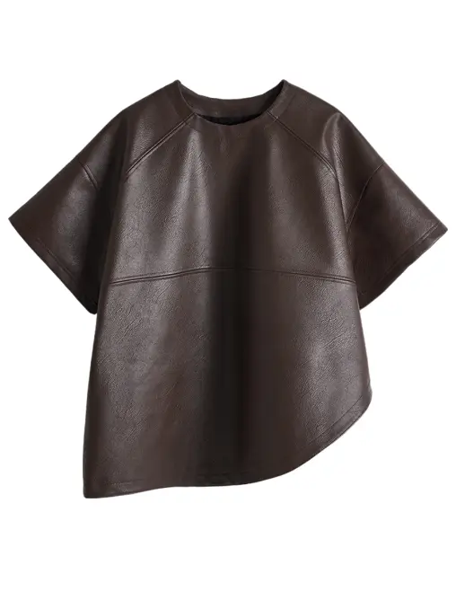 Футболка из экокожи MARÉM