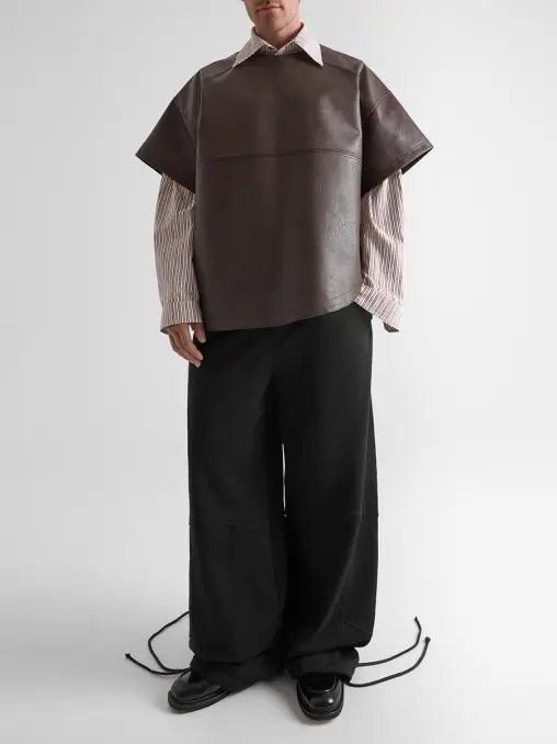 Футболка из экокожи MARÉM