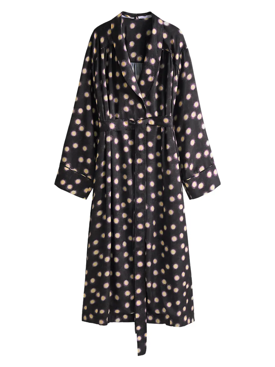 Пиджак-халат в горох