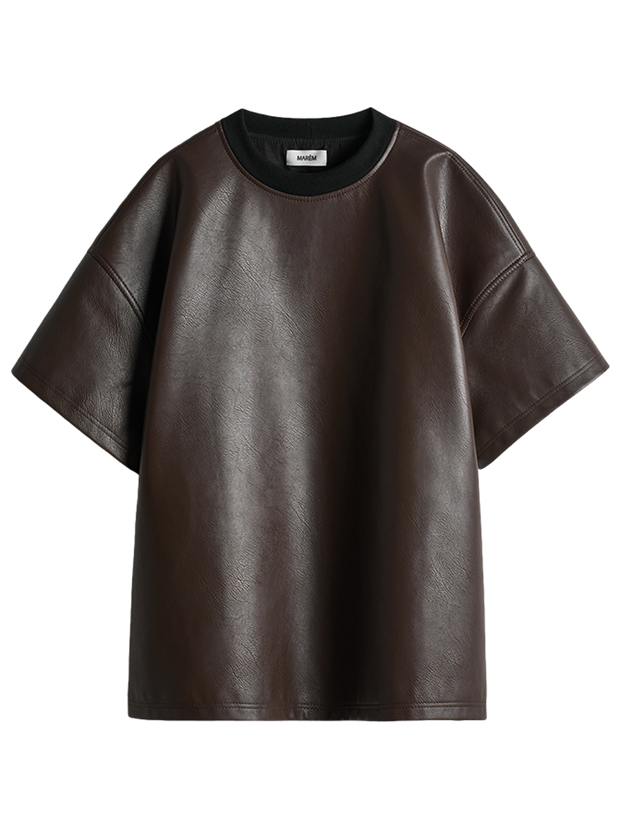 Футболка из экокожи