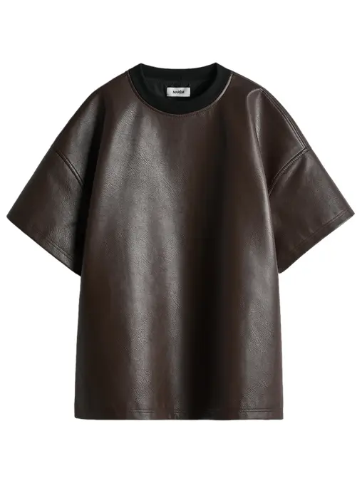 Футболка из экокожи MARÉM