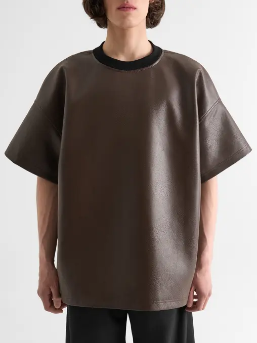 Футболка из экокожи MARÉM