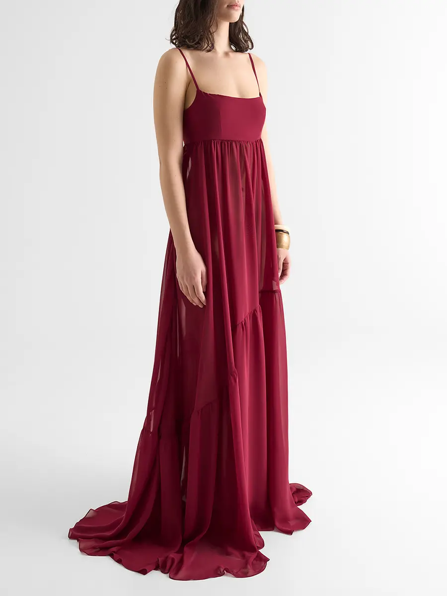 Платье из шифона