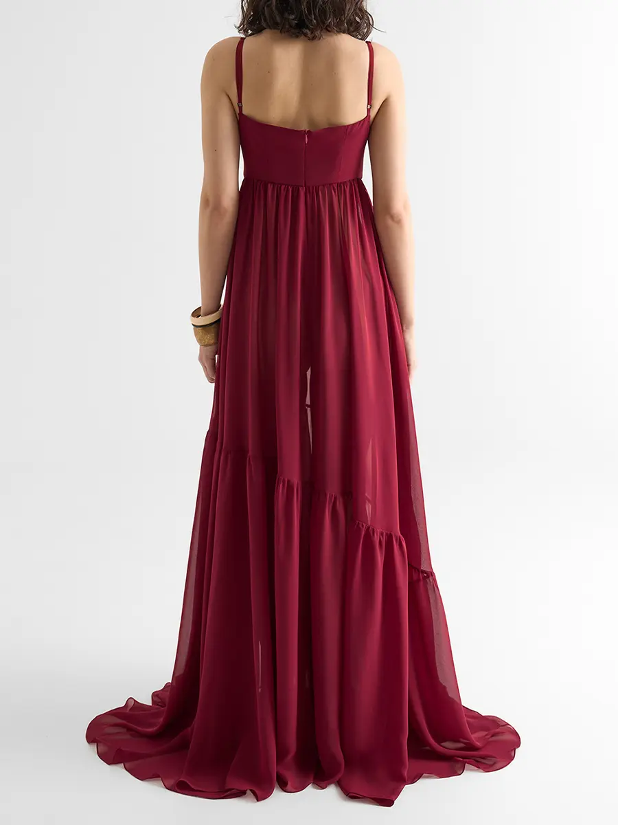 Платье из шифона