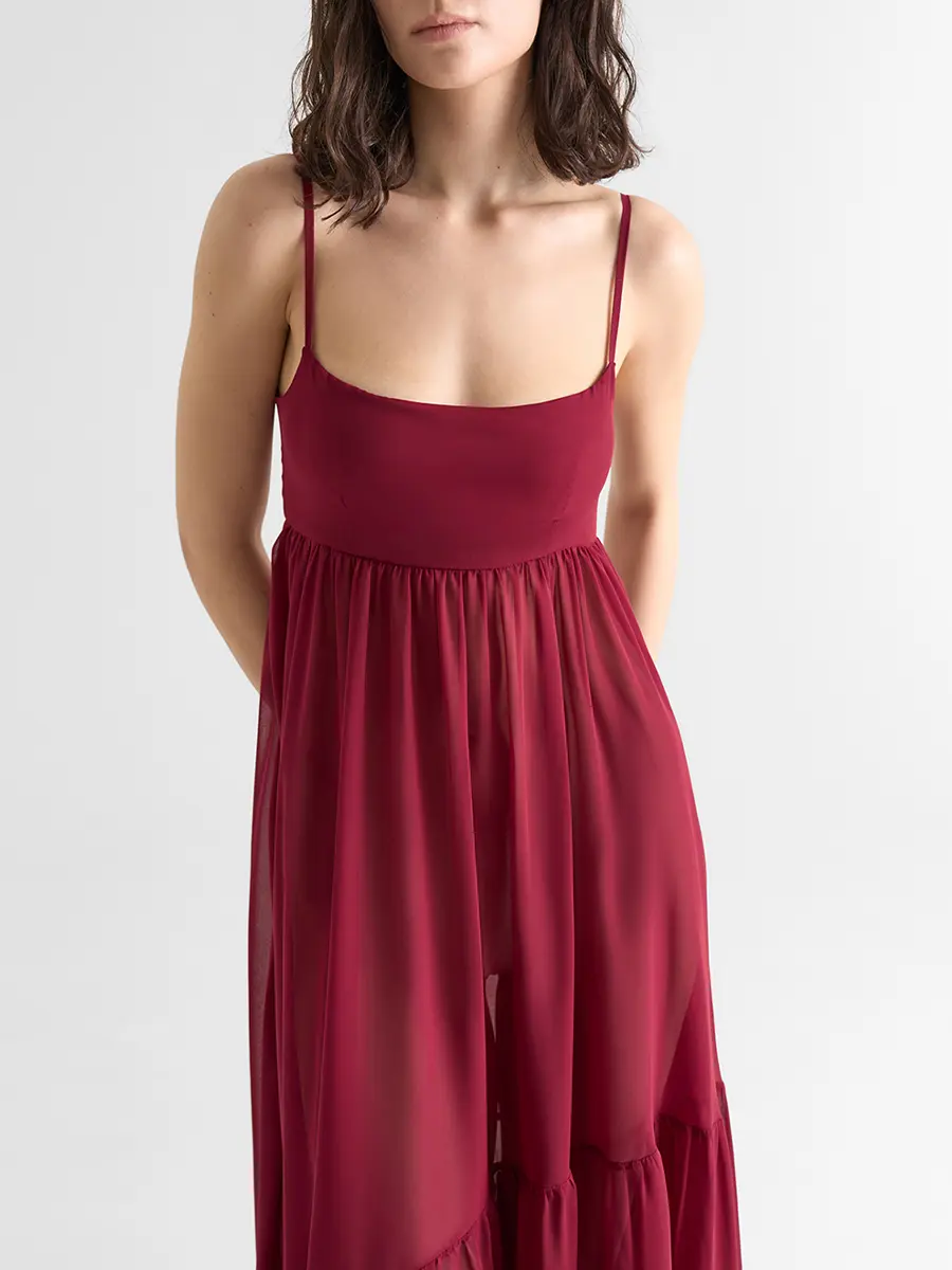 Платье из шифона