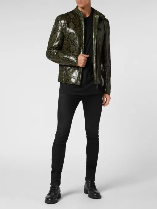 Куртка кожаная PHILIPP PLEIN