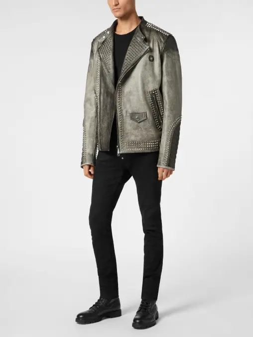 Куртка кожаная PHILIPP PLEIN