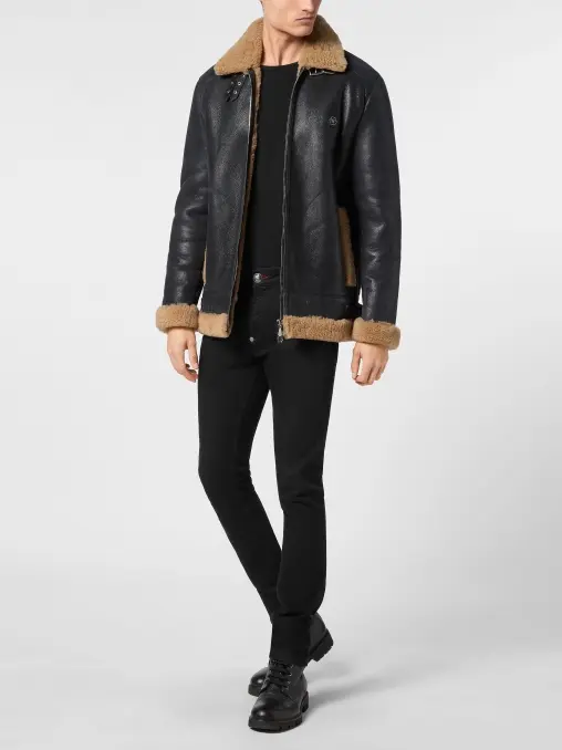 Куртка кожаная PHILIPP PLEIN