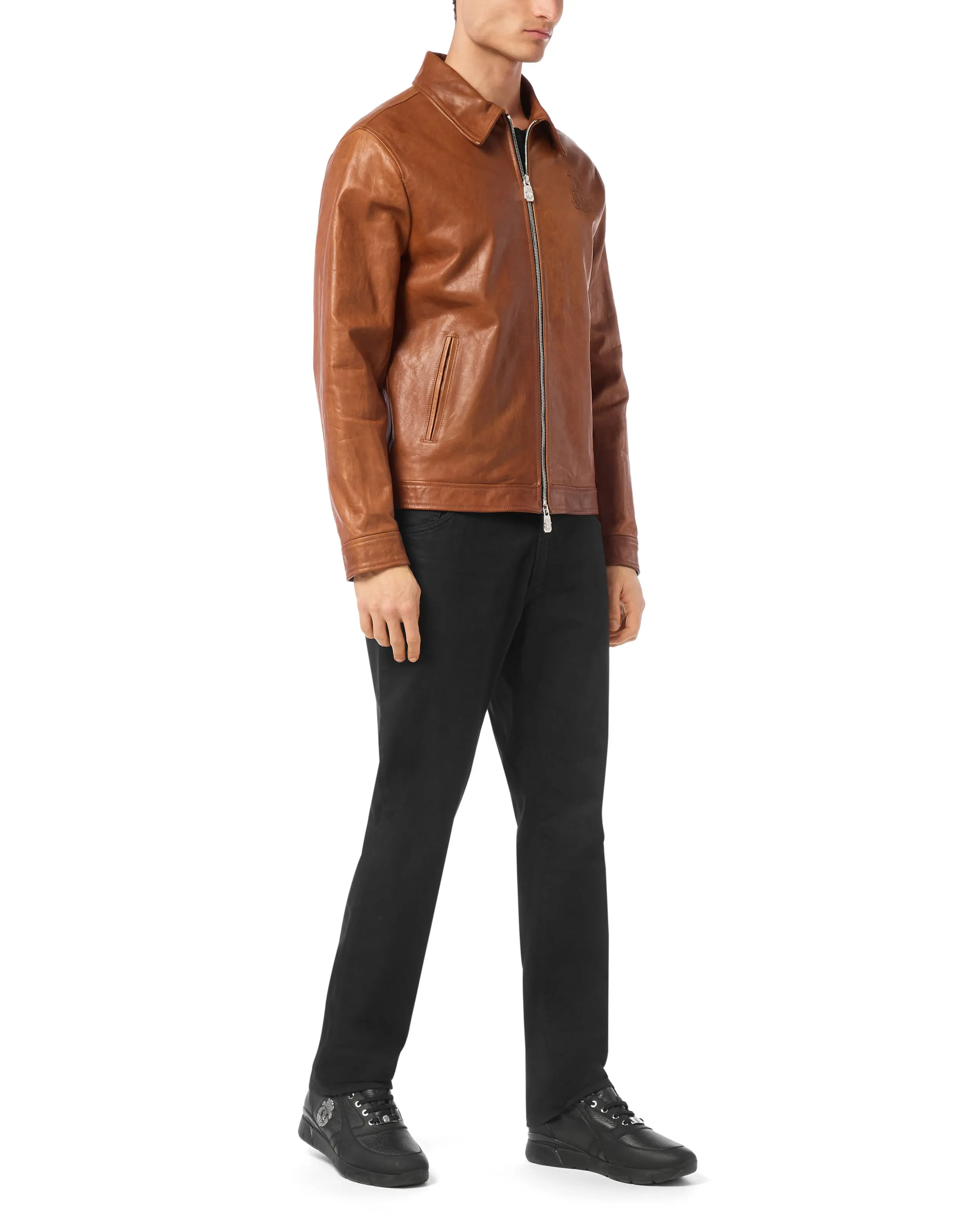 Куртка кожаная