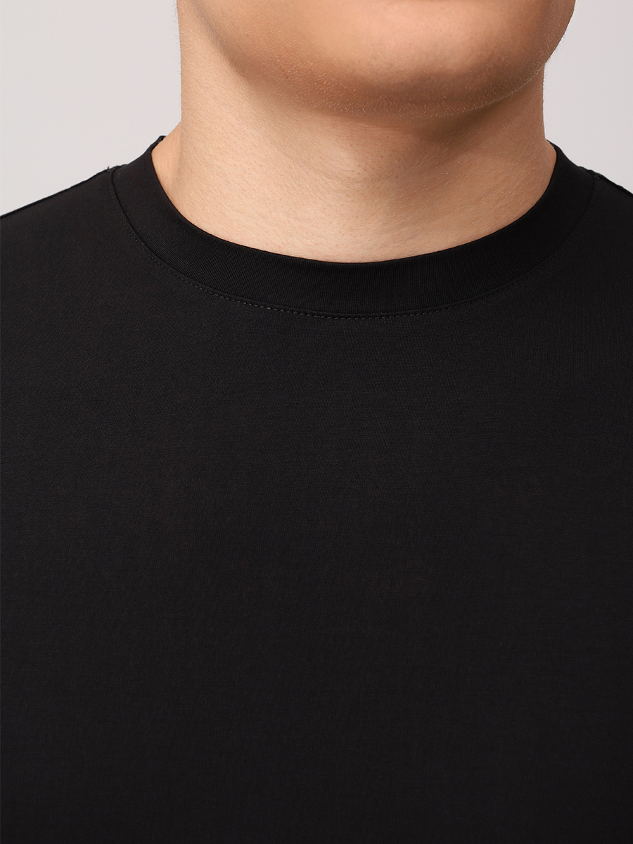 Лонгслив из хлопка и модала