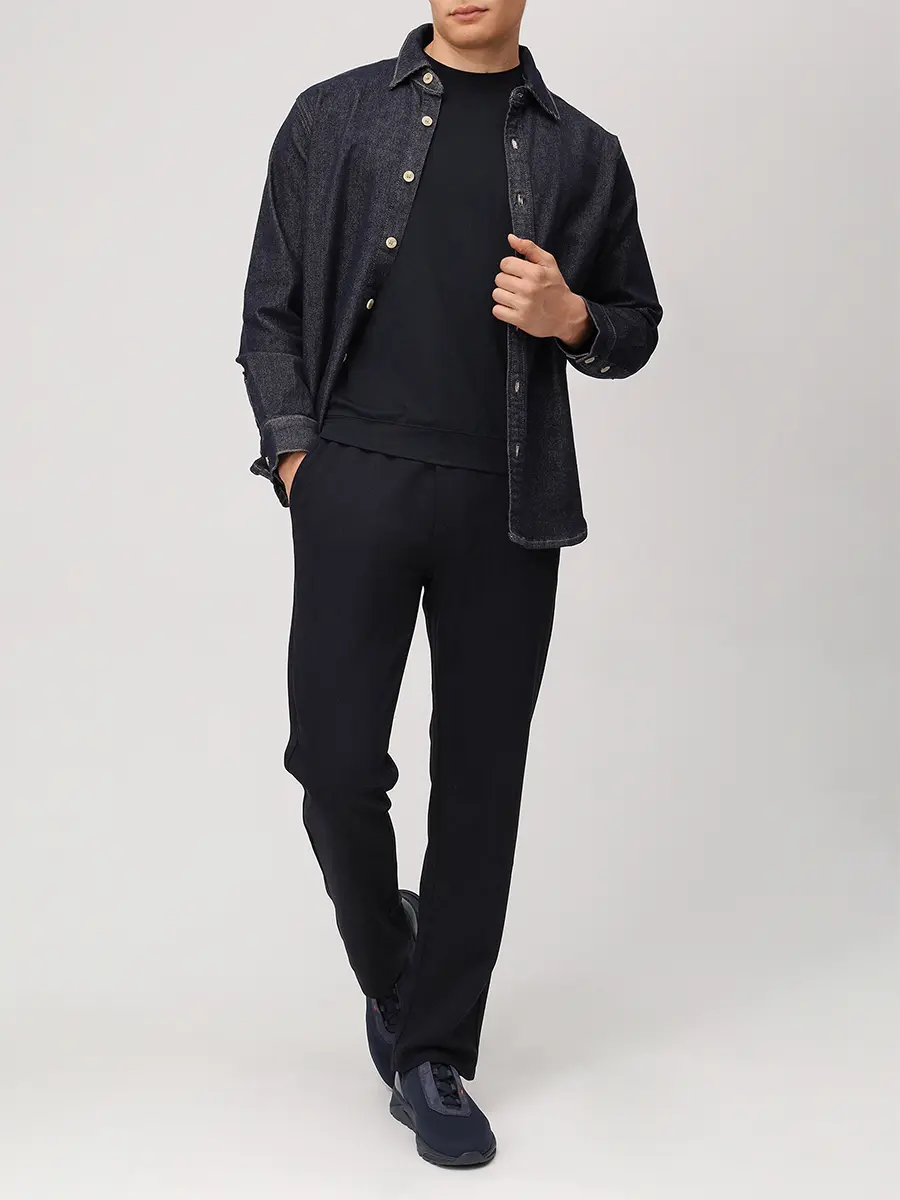 Лонгслив из хлопка и модала