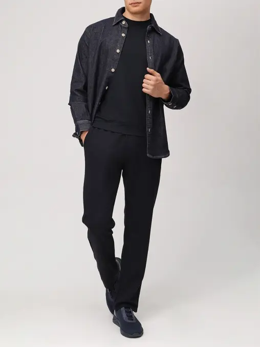 Лонгслив из хлопка и модала CUDGI