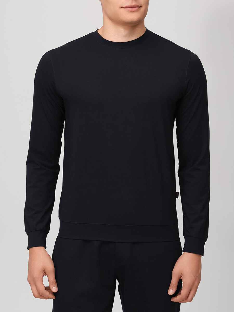 Лонгслив из хлопка и модала