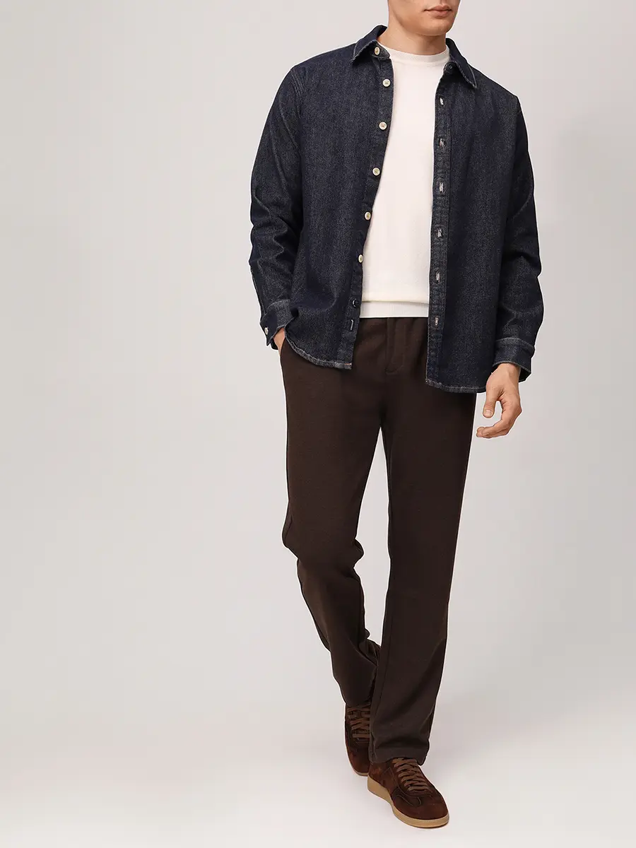 Брюки из шерсти и вискозы