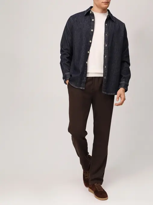 Брюки из шерсти и вискозы CUDGI