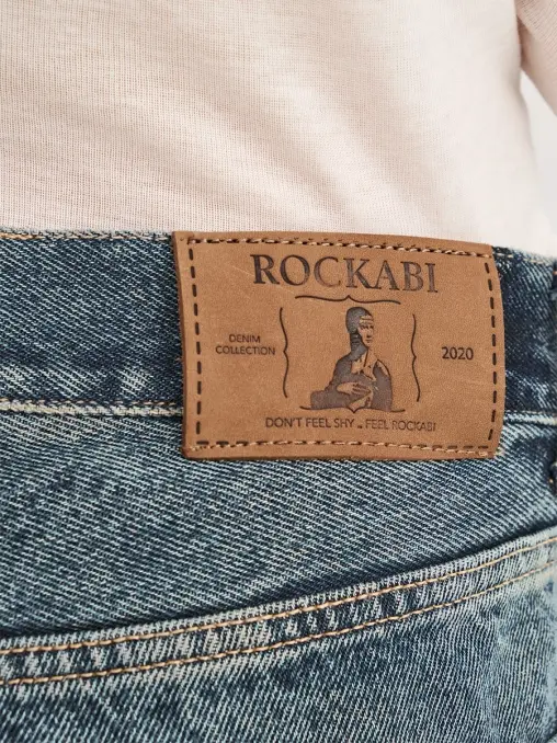 Джинсы Straight хлопковые ROCKABI
