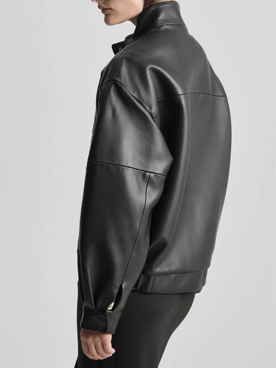 Бомбер New classic кожаный