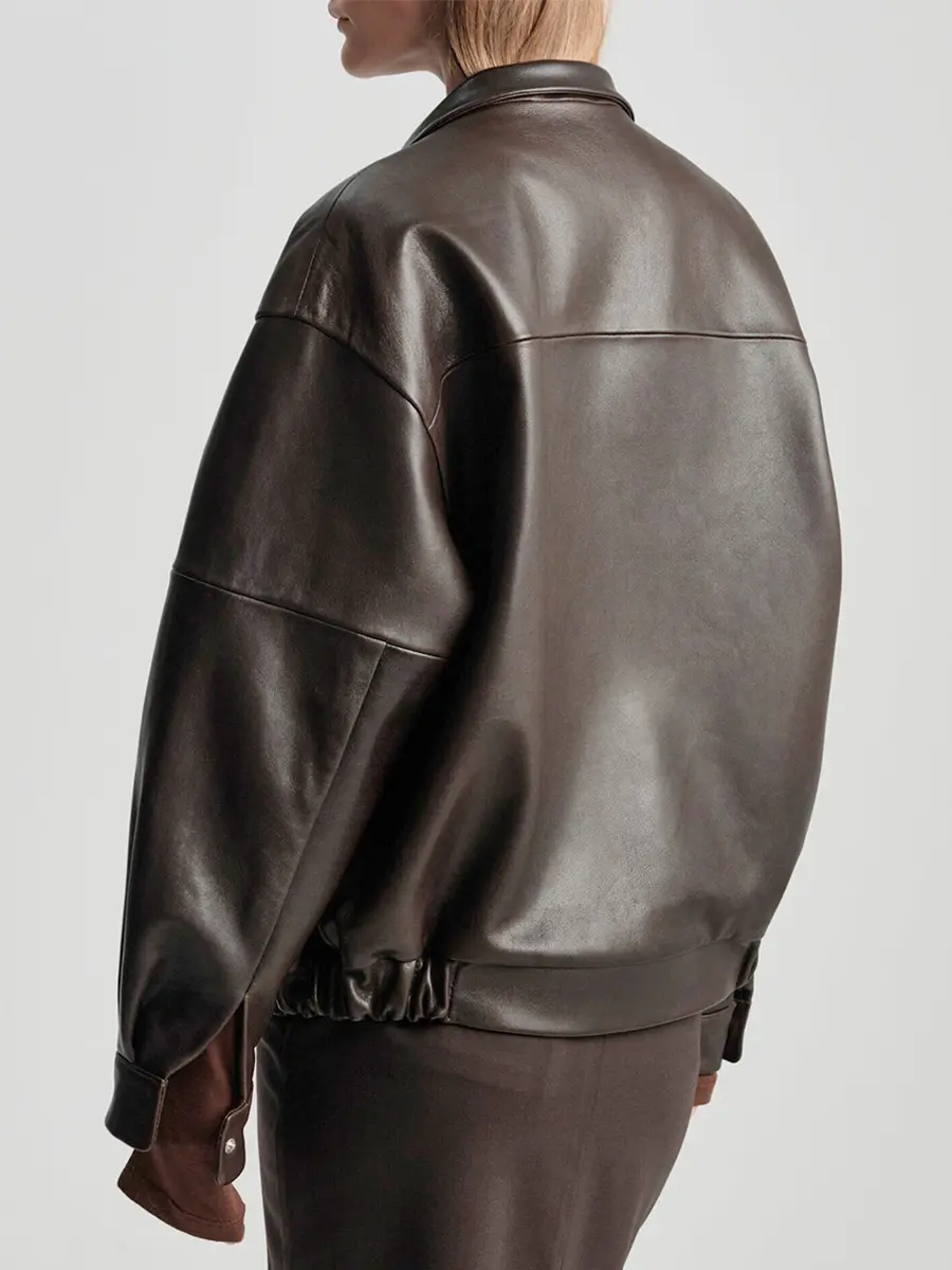 Бомбер New classic кожаный