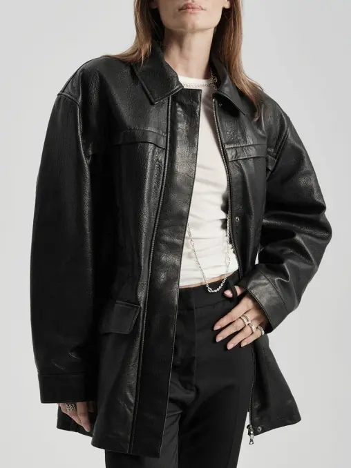 Парка кожаная ROCKABI