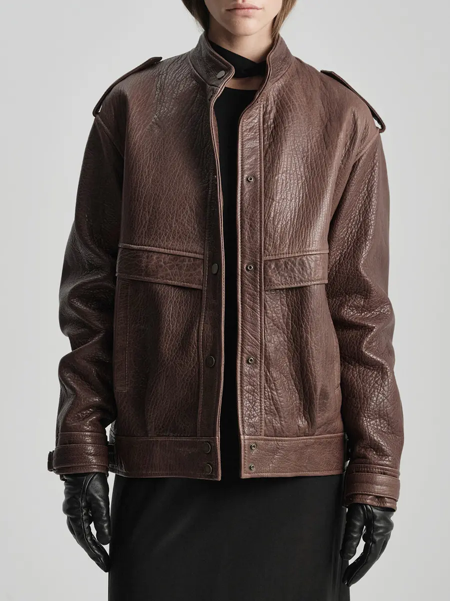 Бомбер Grano кожаный