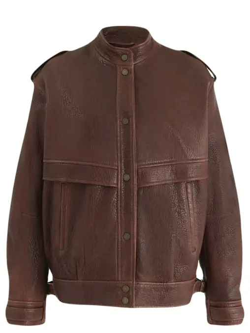 Бомбер Grano кожаный ROCKABI