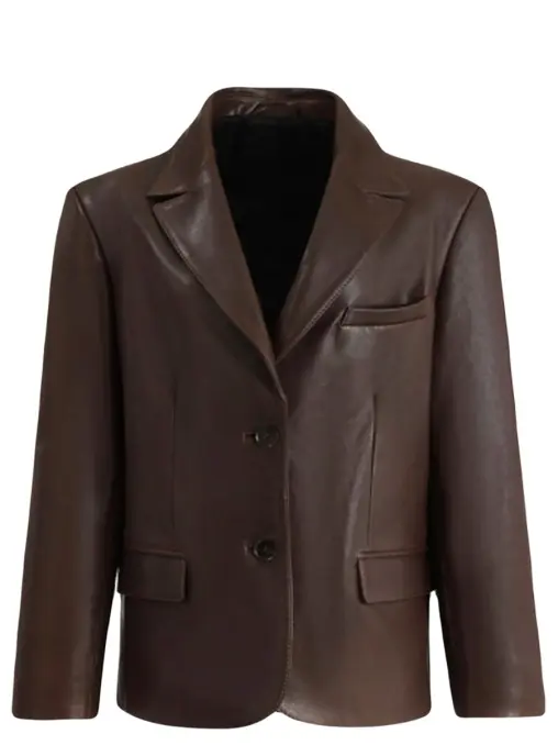 Пиджак Chocolate кожаный ROCKABI