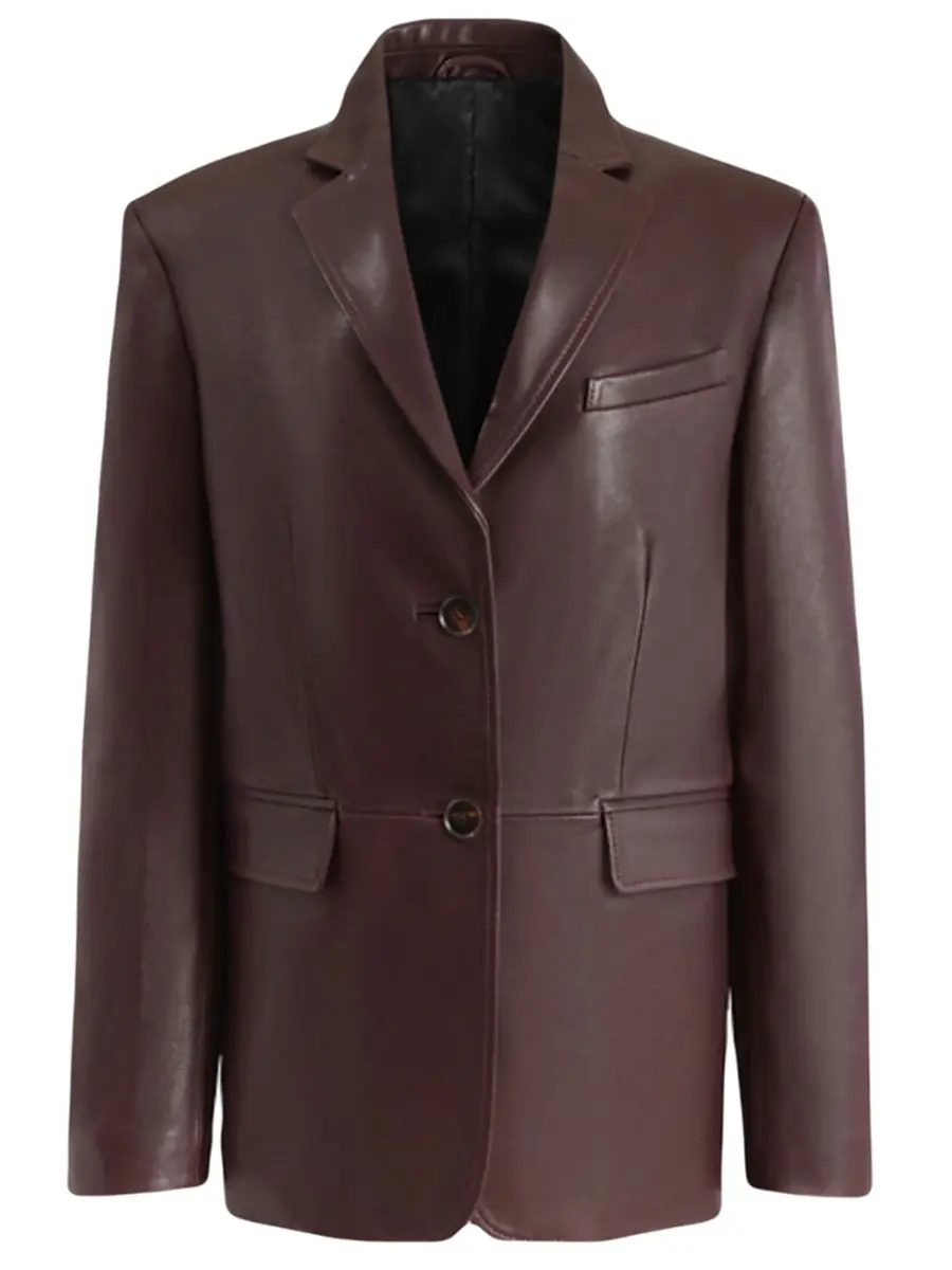 Пиджак Burgundy кожаный