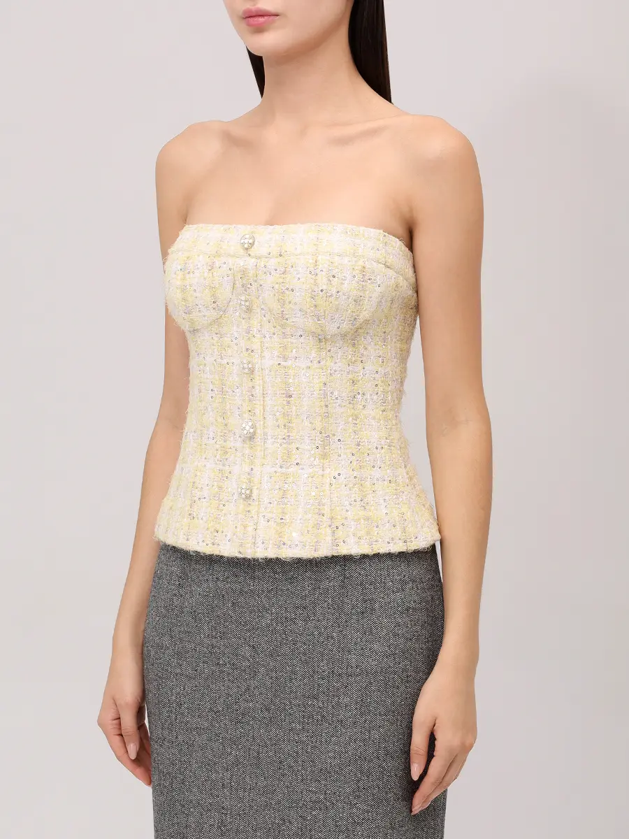 Корсет Haute Couture твидовый