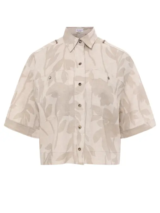 Рубашка льняная BRUNELLO CUCINELLI