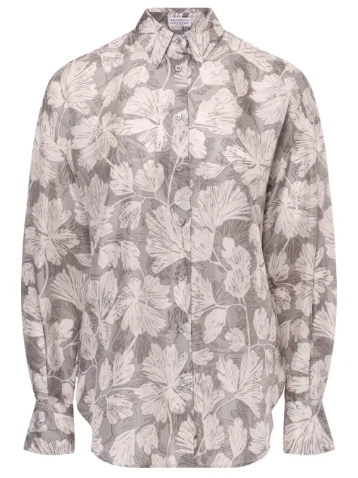 Блуза шелковая BRUNELLO CUCINELLI