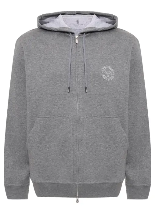 Толстовка однотонная BRUNELLO CUCINELLI