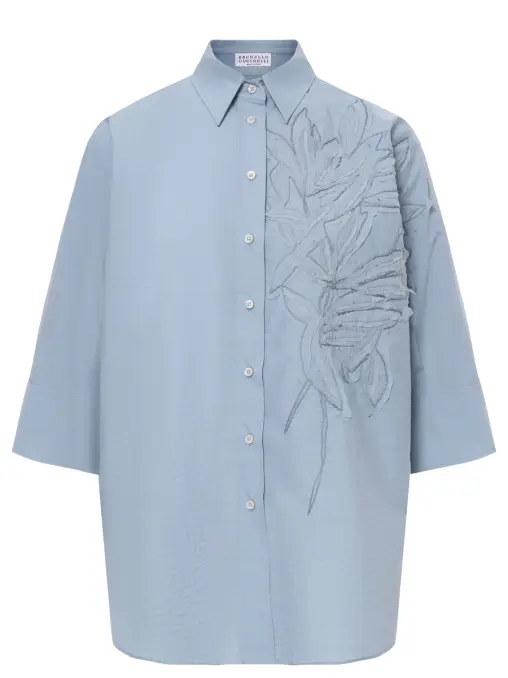 Блуза хлопковая BRUNELLO CUCINELLI