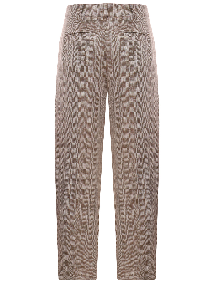 Брюки льняные