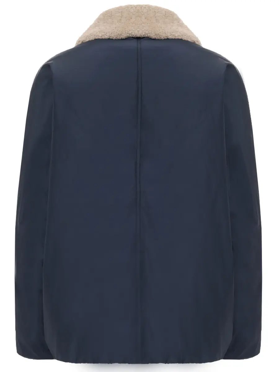 Пуховик однотонный