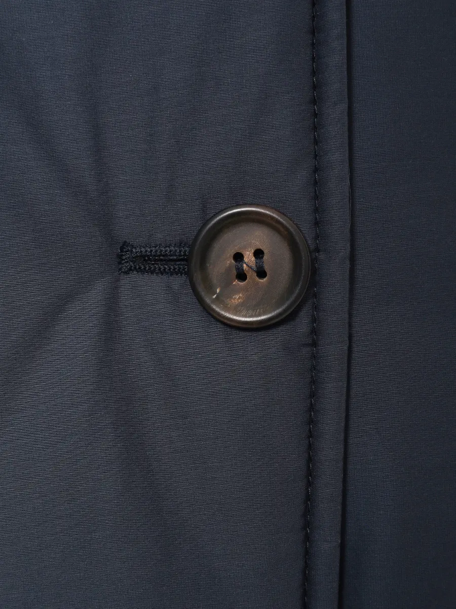 Пуховик однотонный