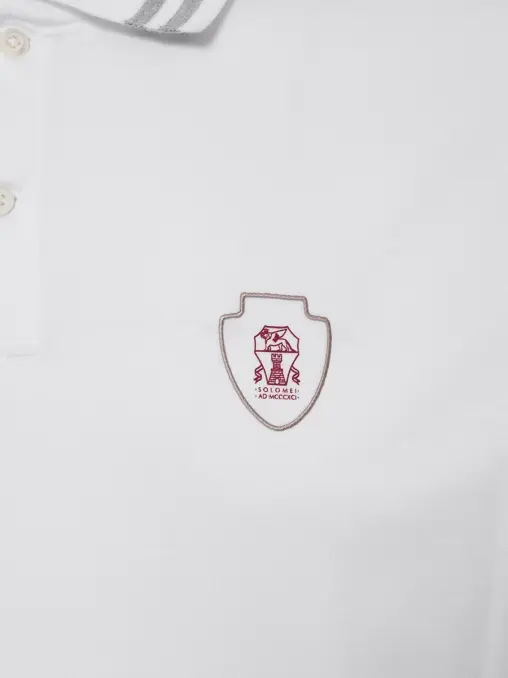 Поло хлопковое BRUNELLO CUCINELLI
