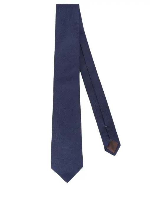 Галстук из шелка и шерсти CANALI