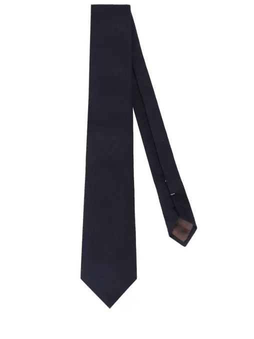 Галстук из шелка и шерсти CANALI