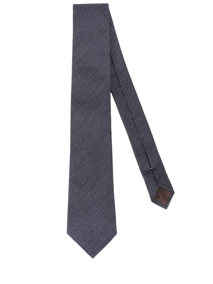 Галстук из шелка и шерсти