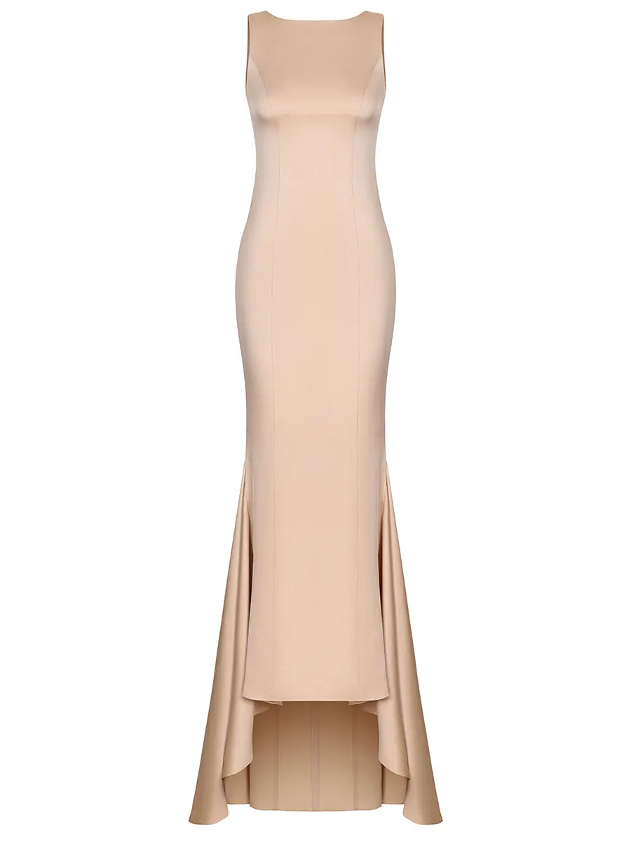 Платье атласное