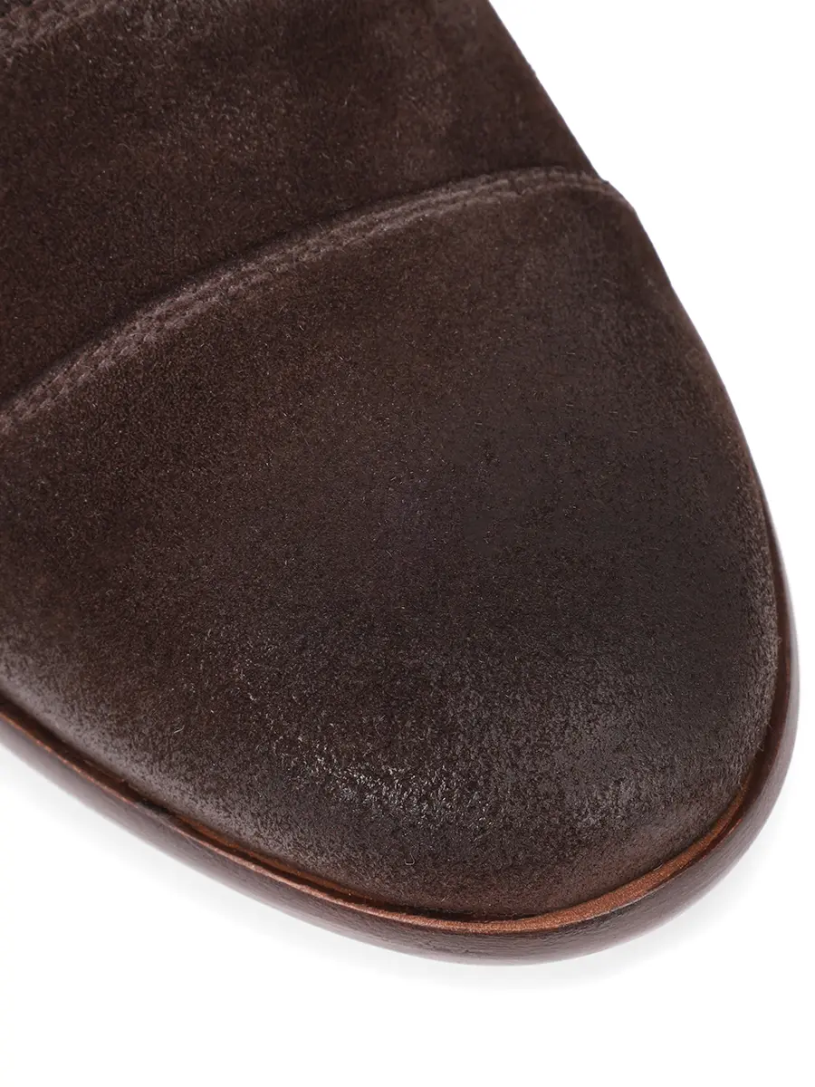 Оксфорды замшевые