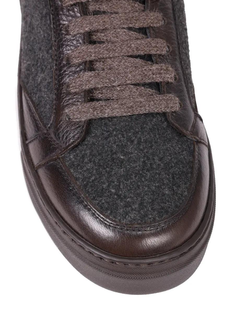 Кеды комбинированные на меху