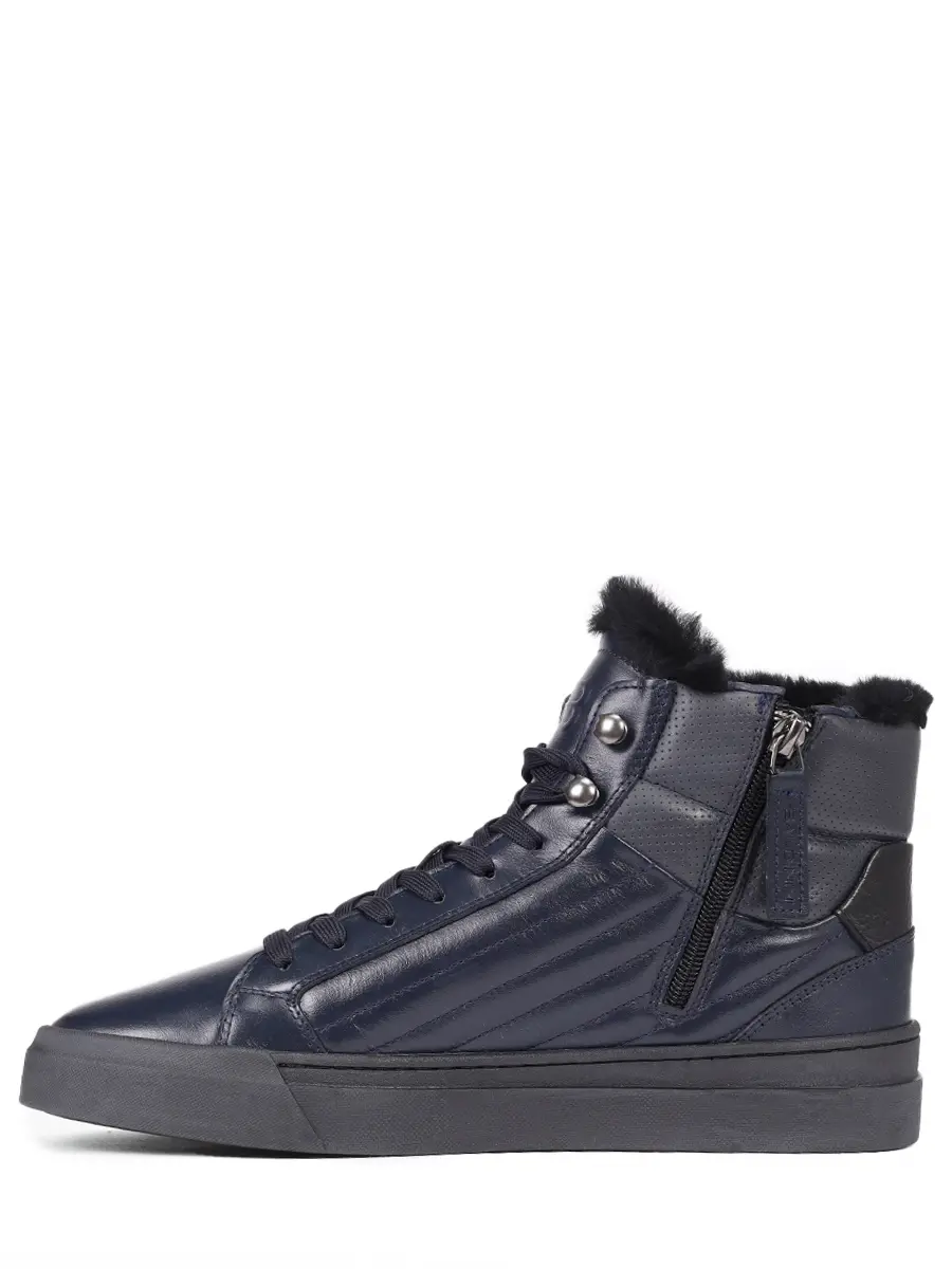 Кеды кожаные на меху