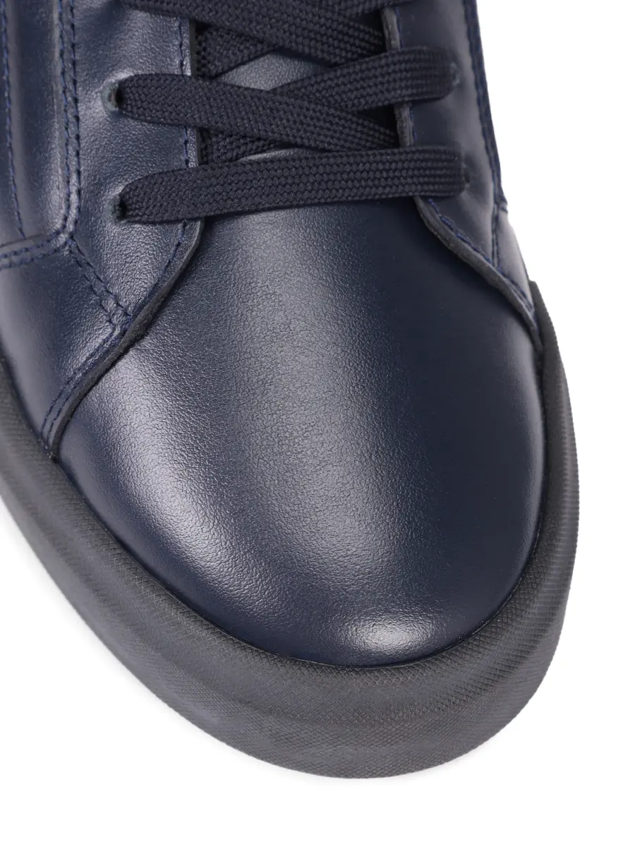 Кеды кожаные на меху