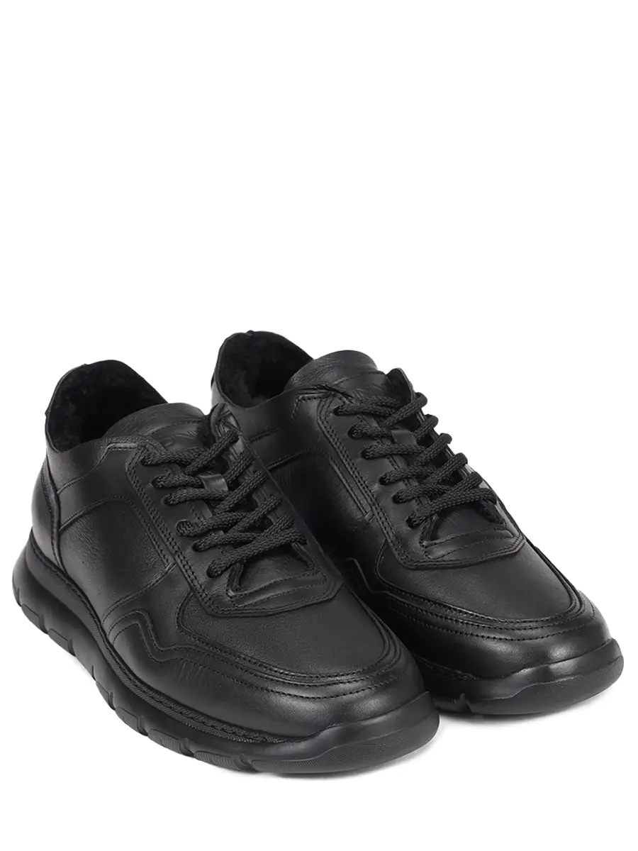 Кроссовки кожаные на меху