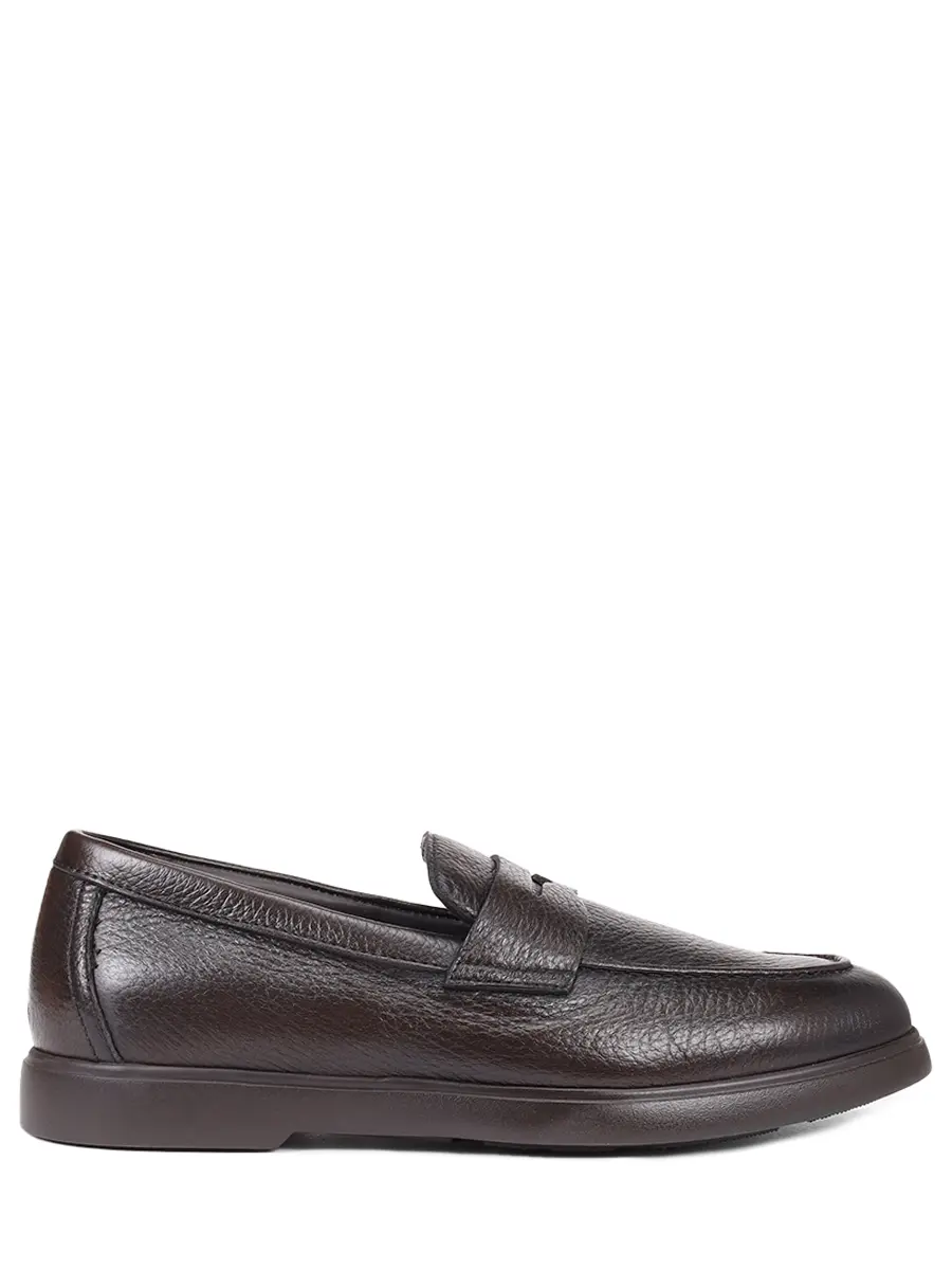 Лоферы кожаные на меху